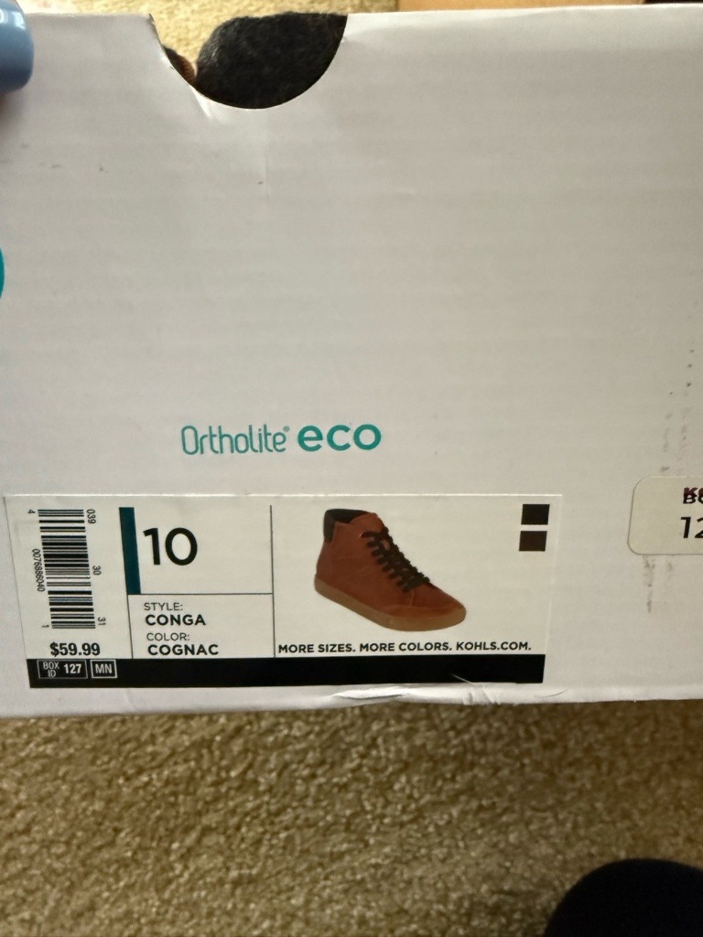 Cognac Conga Men's High-Top Sneakers -